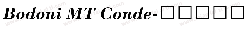 Bodoni MT Conde字体转换